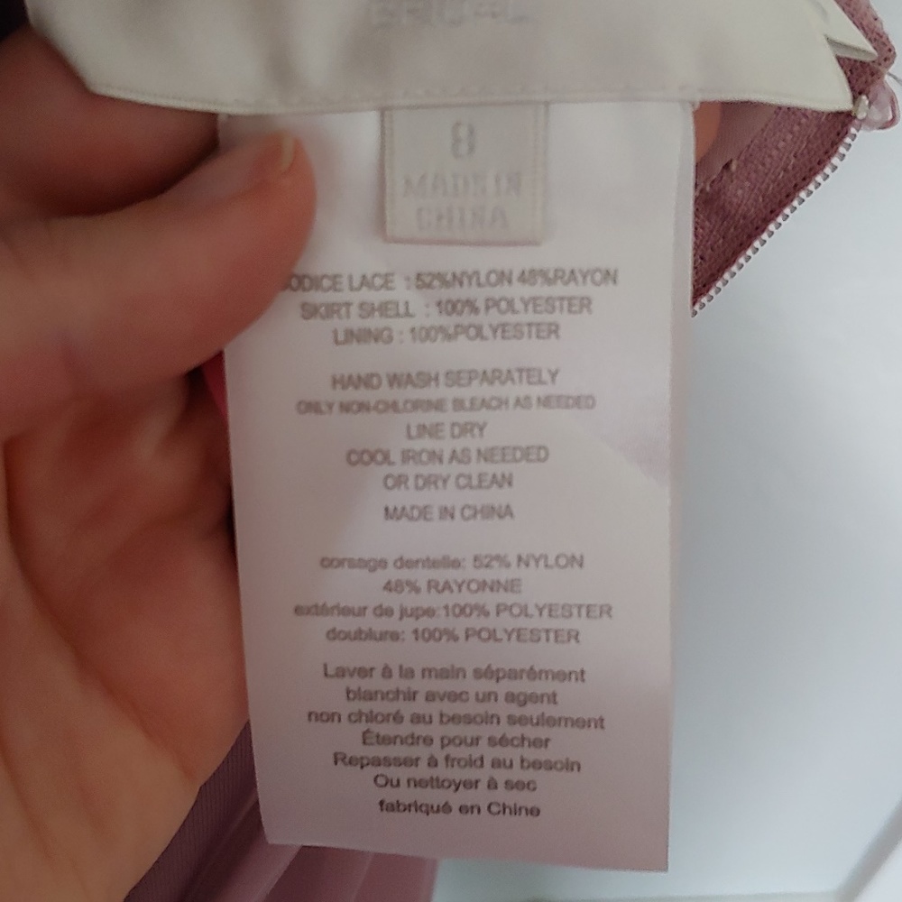 David's Bridal: Bridesmaid Dress Size: 8 - Picture 3 of 4